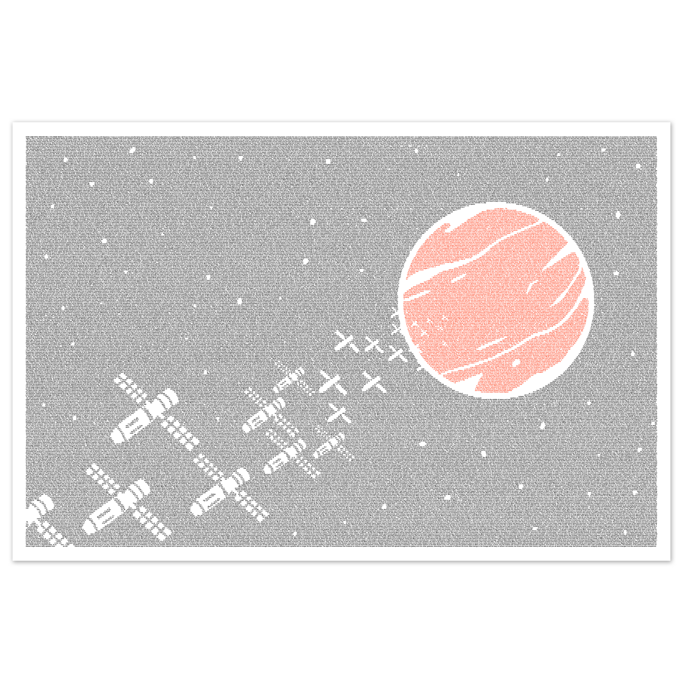 How (and Why) SpaceX Will Colonize Mars Article Poster (By Litographs) (24"x36")