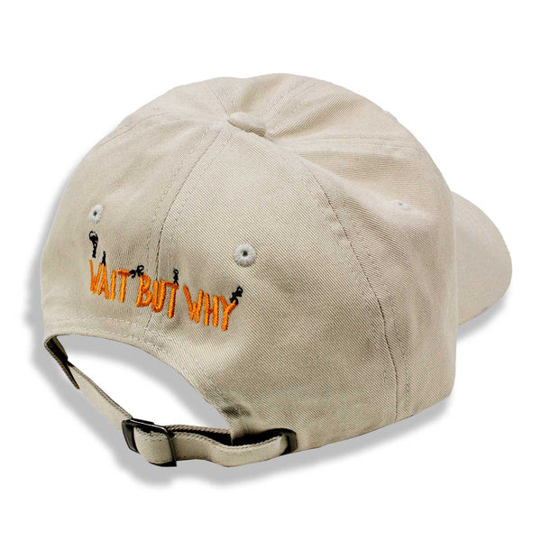 Plush Dad Hat OS Fox Plush Distressed Dad Hat (Black Outline) | Fox0113 main image 4