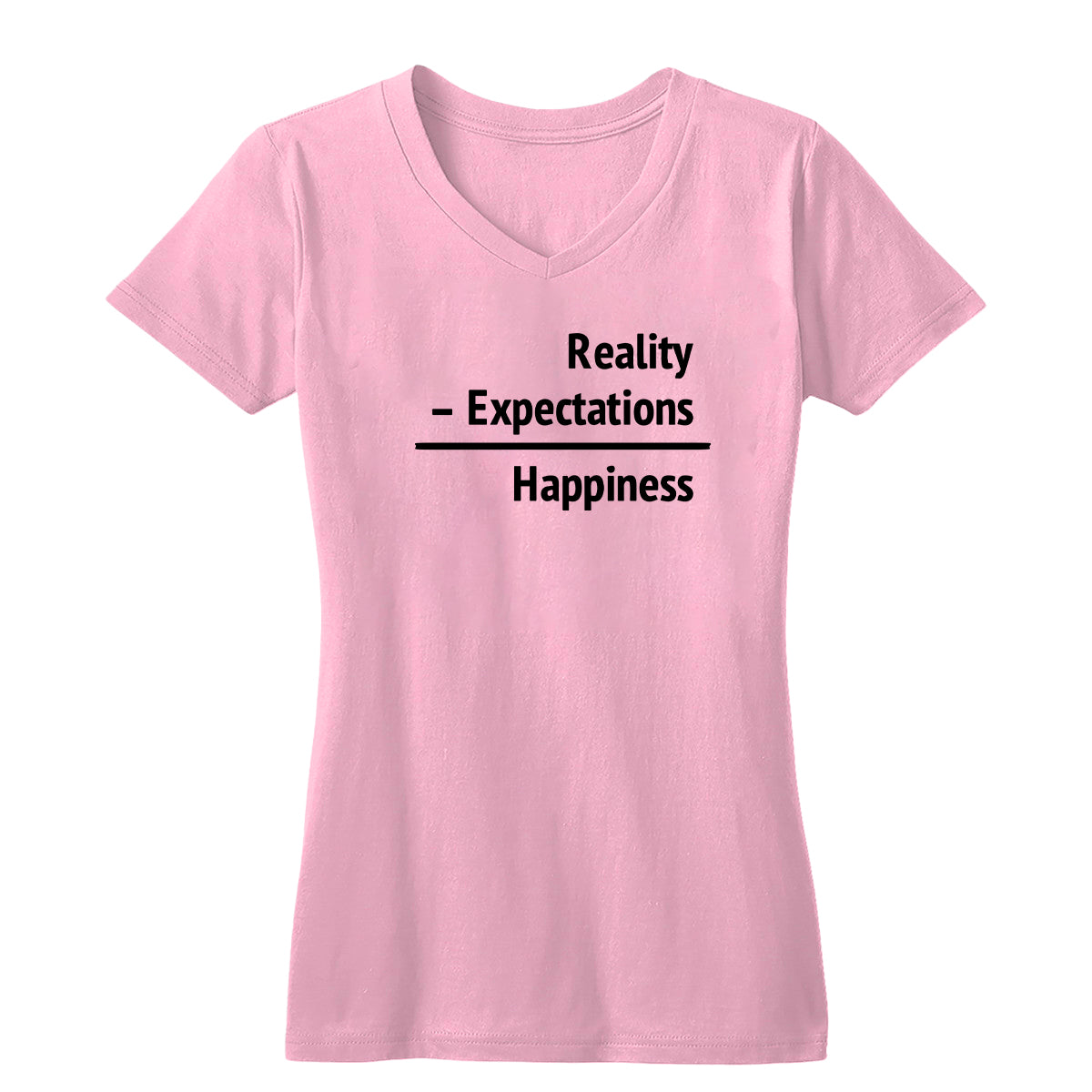 Happiness = Reality - Expectations Women's Tee
