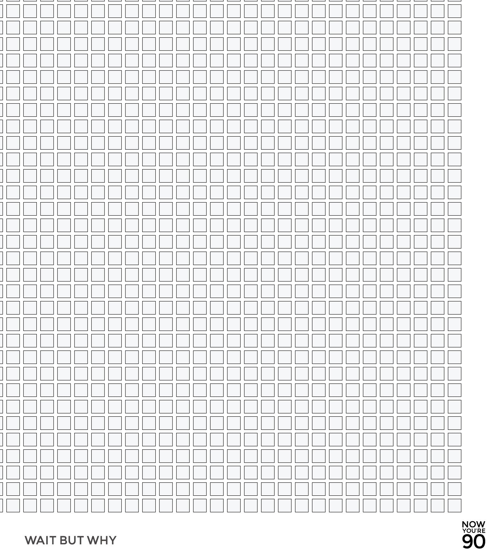 Life Calendar (24in x 36in) - Life in Weeks - Wait But Why Store life-calendar-24in-x-36in-life-in-weeks-wait-but-why-store