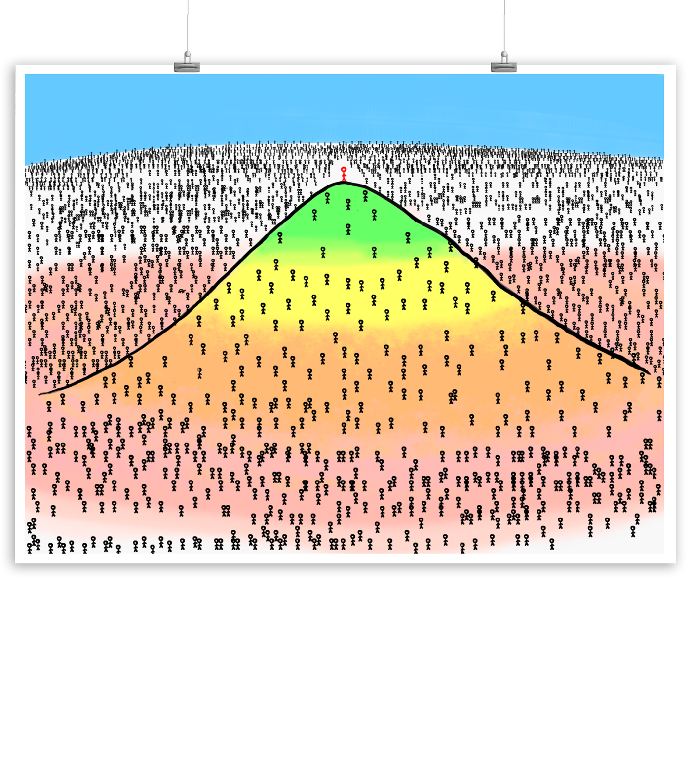 Life Mountain Poster - Bare (24"x18")