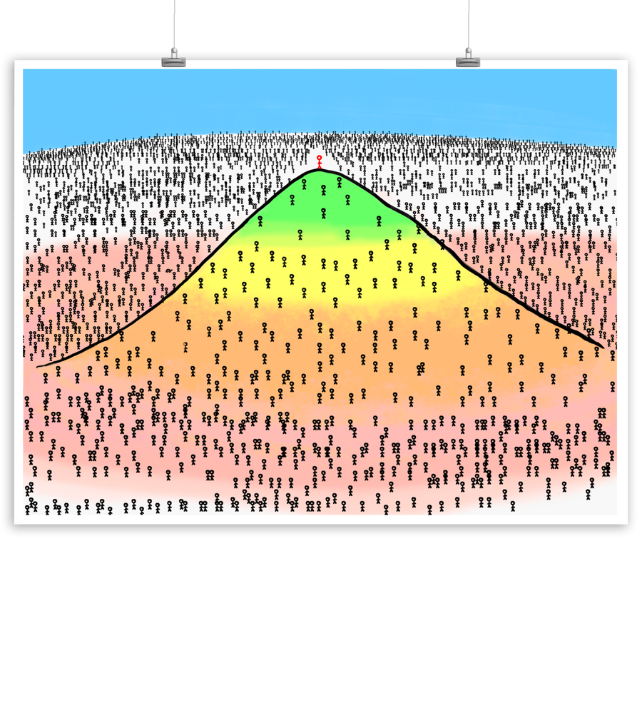 Life Mountain Poster - Bare (24"x18")