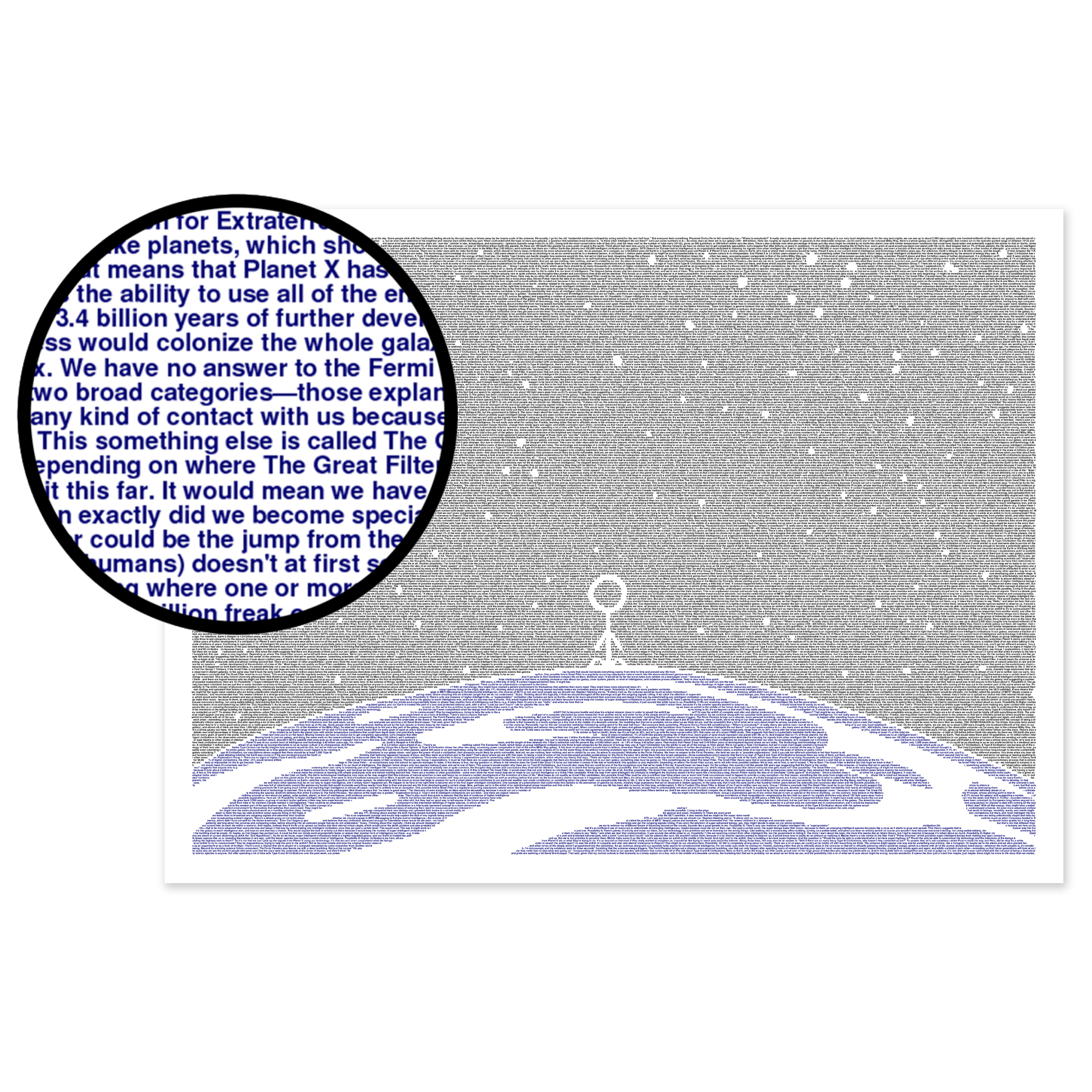 The Fermi Paradox Article Poster (By Litographs) (18"x24")
