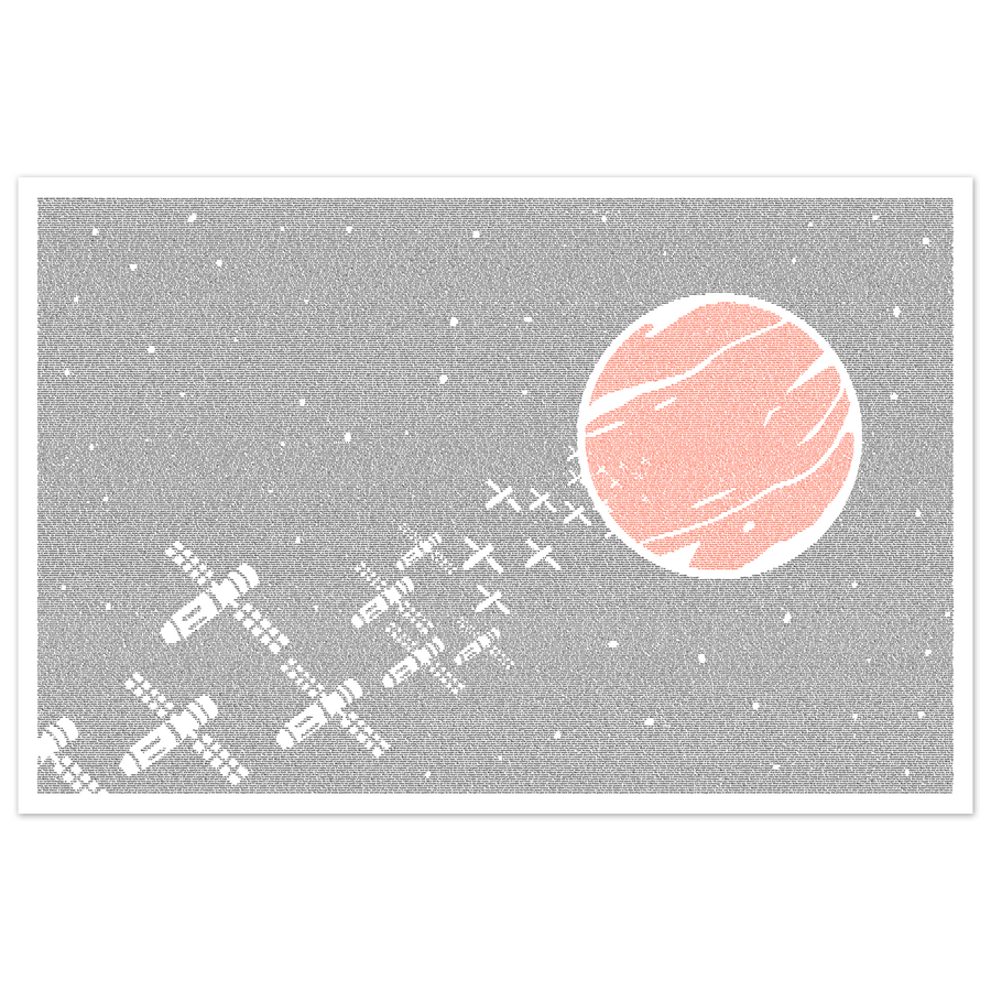 How (and Why) SpaceX Will Colonize Mars Article Poster (By Litographs) (24"x36")