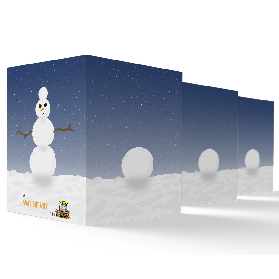 Snow Greeting Card