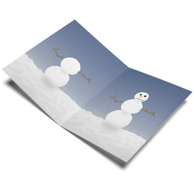 Snow Greeting Card