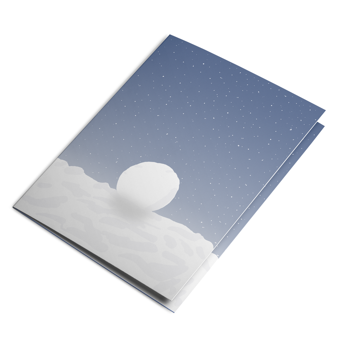 Snow Greeting Card