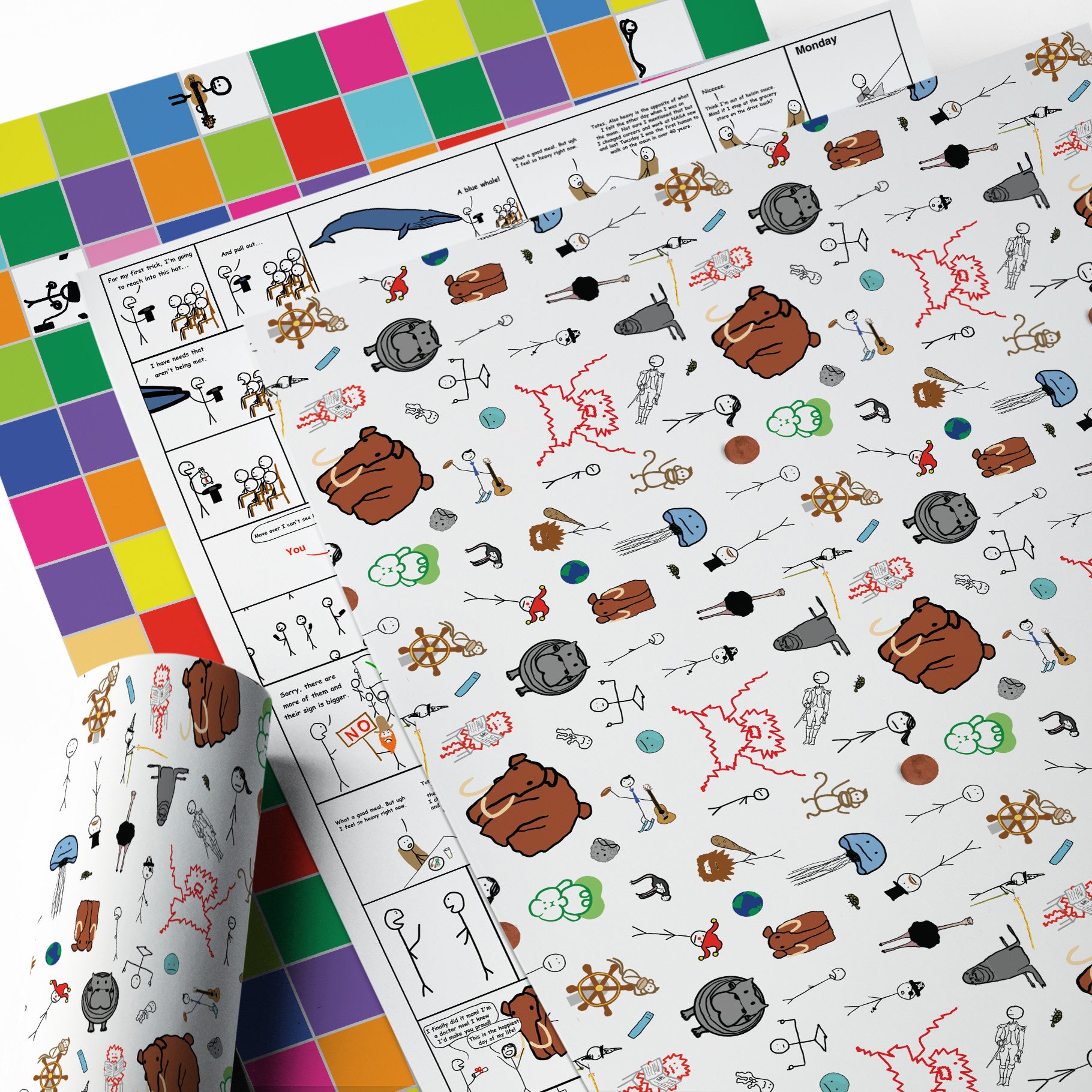 Wrapping Paper Packs - Assorted WBW Designs (18" x 24" Sheets)