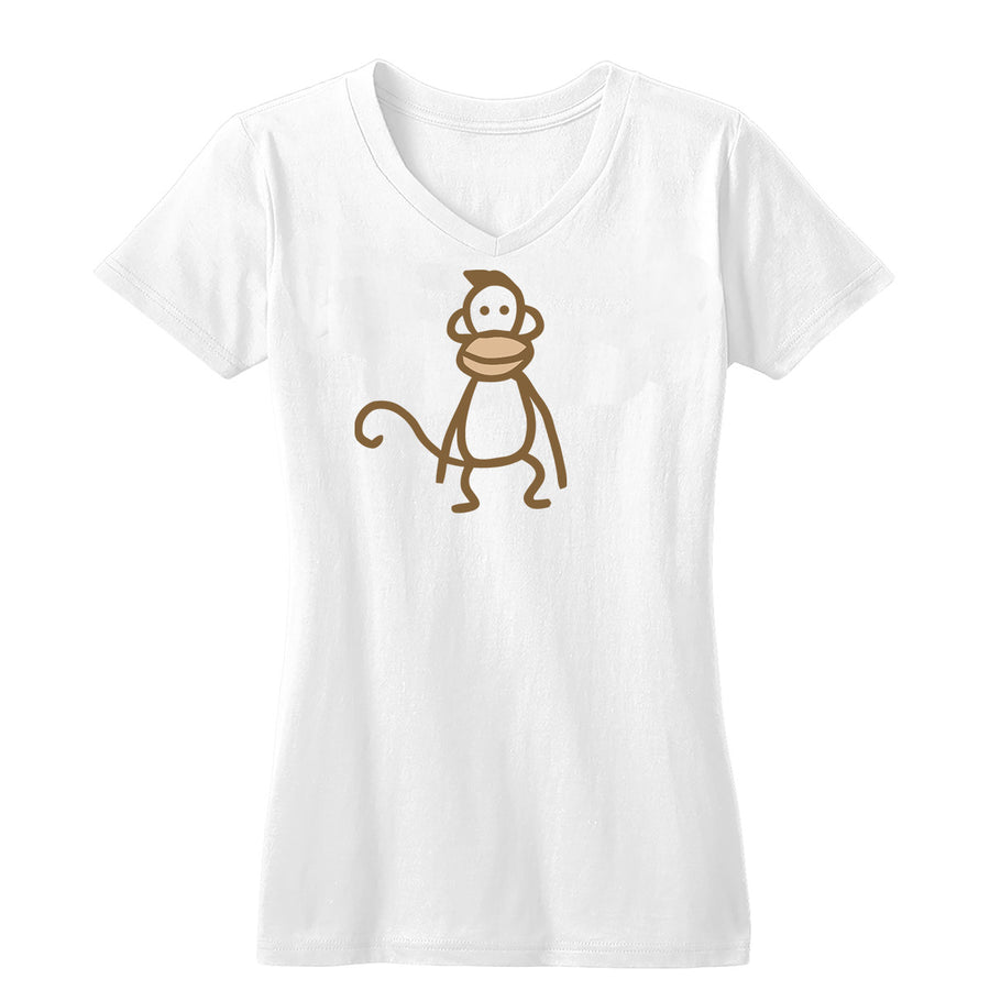 Instant Gratification Monkey Women's V-Neck Tee