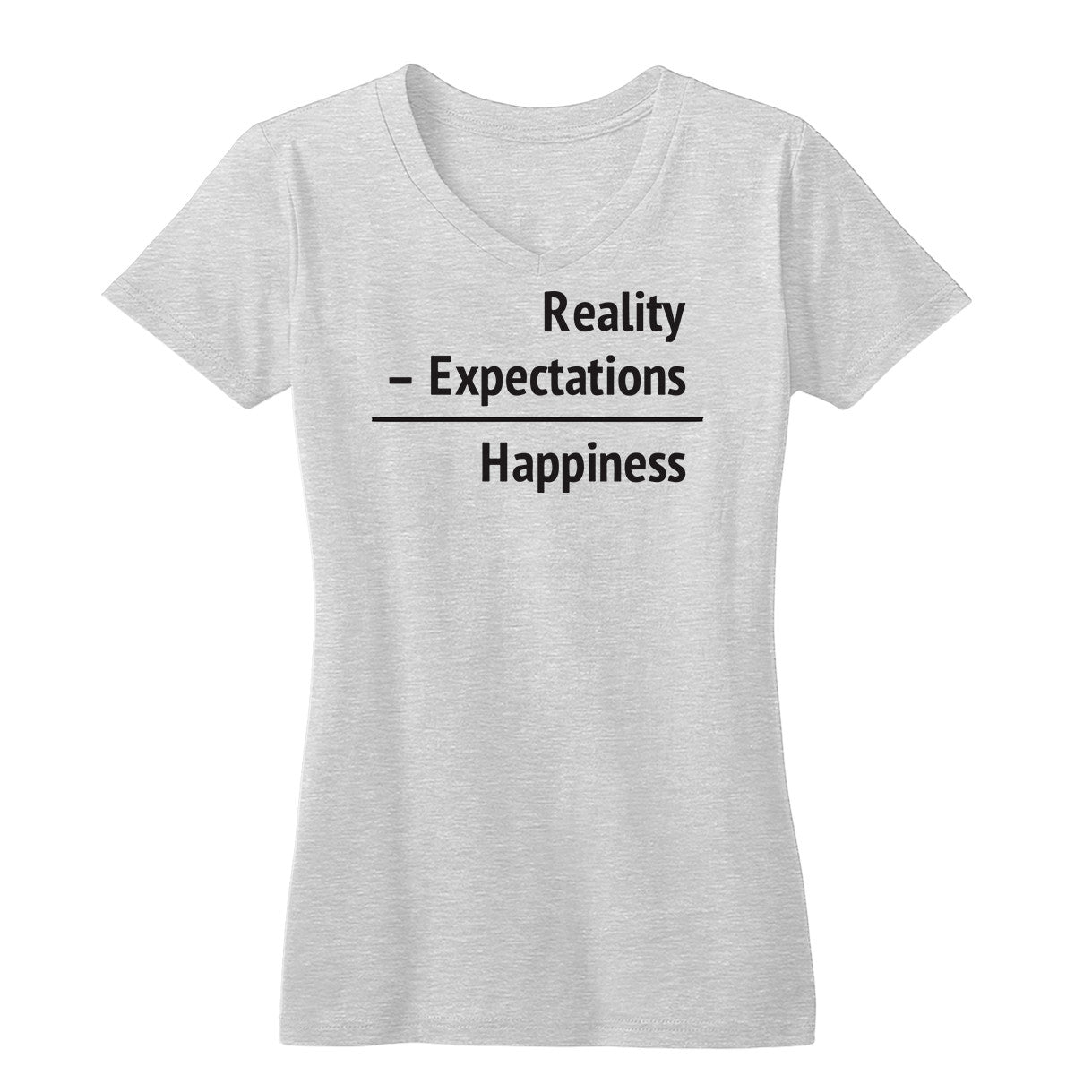 Happiness = Reality - Expectations Women's Tee