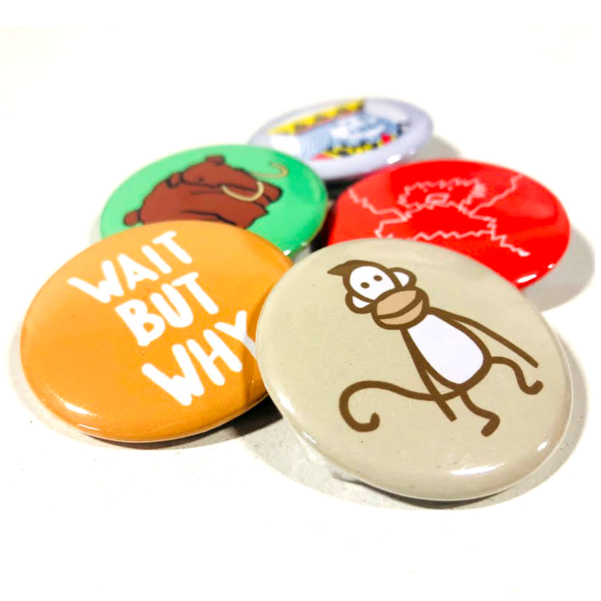 Wait But Why Buttons (5-Pack)